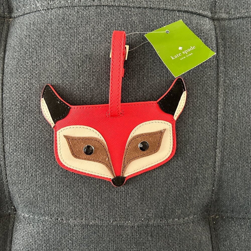Kate Spade - Fox Luggage Tag - NEW with tags